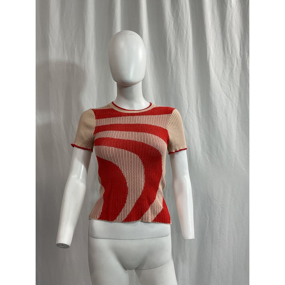Autumn Cashmere Graphic Pink 'Baby' Tee Size S - Picture 2 of 5